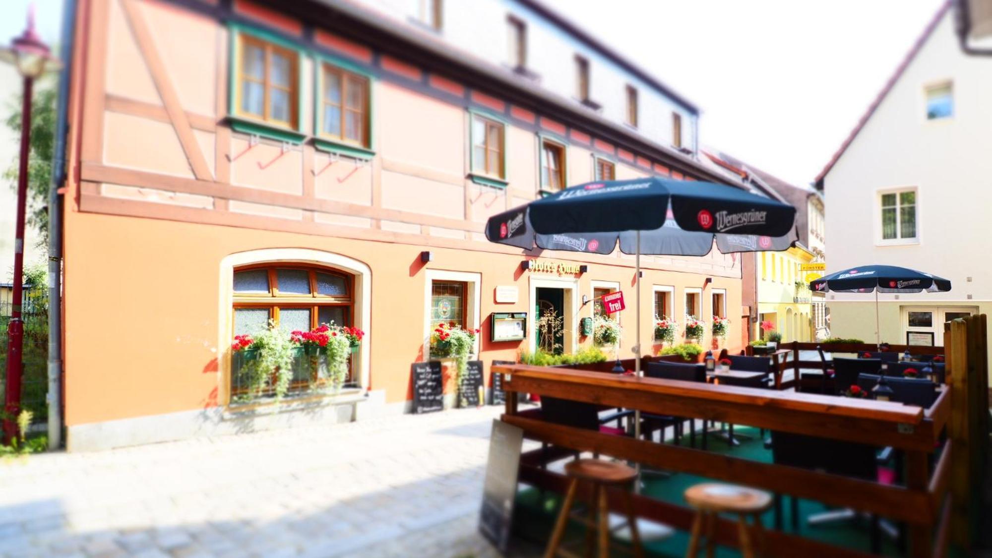 Gasthaus& Pension Zum Roten Haus บาดชานเดา ภายนอก รูปภาพ